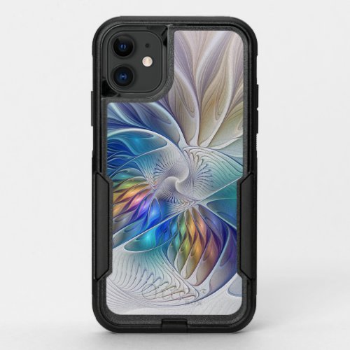 Floral Fantasy Colorful Abstract Fractal Flower OtterBox Commuter iPhone 11 Case