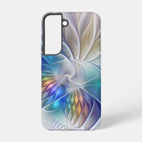 Floral Fantasy Colorful Abstract Fractal Flower Samsung Galaxy S22 Case