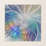 Floral Fantasy, Colorful Abstract Fractal Flower Scarf<br><div class="desc">Abstract and psychedelic flower.
Design for your modern scarf and more.</div>