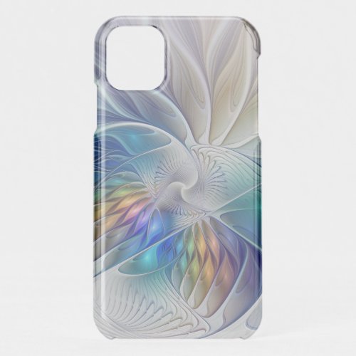 Floral Fantasy Colorful Abstract Fractal Flower iPhone 11 Case