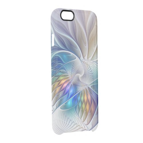 Floral Fantasy Colorful Abstract Fractal Flower Clear iPhone 66S Case