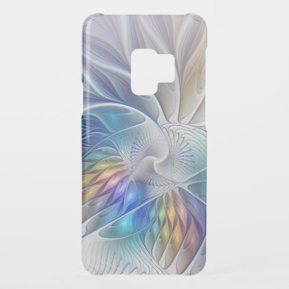 Floral Fantasy, Colorful Abstract Fractal Flower Uncommon Samsung Galaxy S9 Case