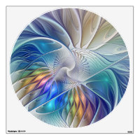 Floral Fantasy, Colorful Abstract Fractal Flower