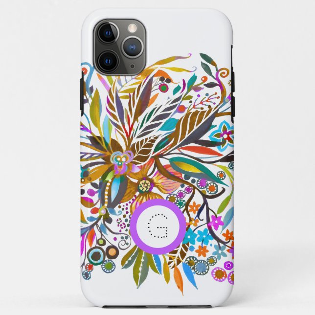 Floral Fantasy Customizable Case-Mate iPhone Case (Back)