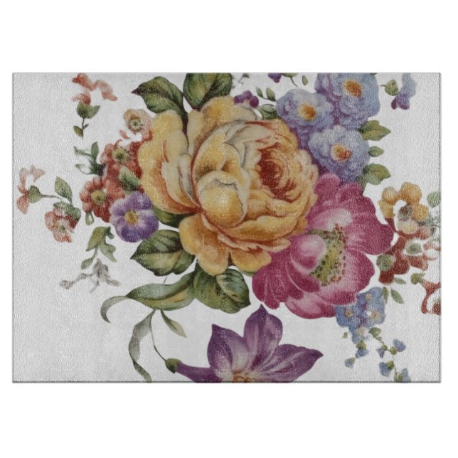 Floral Fantasy Cutting Board (Front)