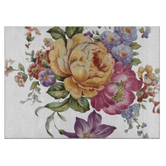 Floral Fantasy  Cutting Board (Front)