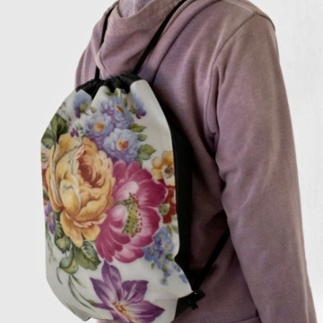 Floral Fantasy  Drawstring Bag (Creator Uploaded)