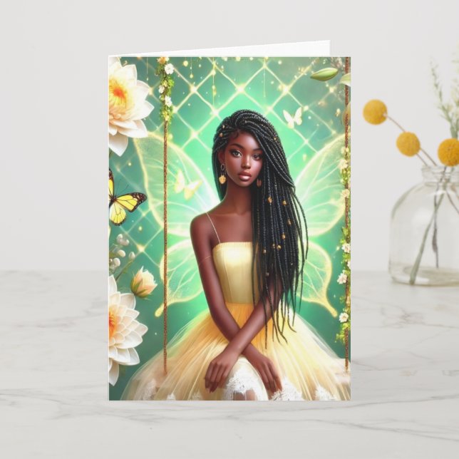 Floral Fantasy: Exquisite Greeting Card  (Front)