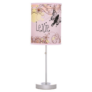 Floral Fantasy Fairies Personalized Table Lamp
