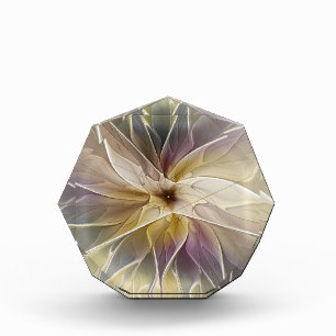 Floral Fantasy Gold Aubergine Abstract Fractal Art Award