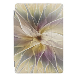 Floral Fantasy Gold Aubergine Abstract Fractal Art iPad Pro Cover