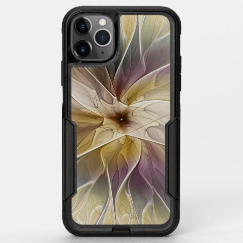 Floral Fantasy Gold Aubergine Abstract Fractal Art OtterBox Commuter iPhone 11 Pro Max Case