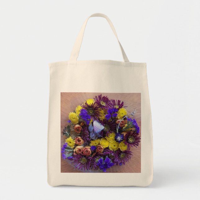 Floral Fantasy Grocery Tote (Front)