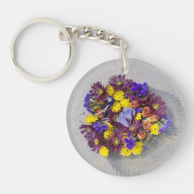 Floral Fantasy key chain (Front)