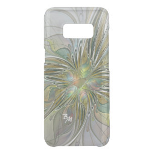 Floral Fantasy Modern Fractal Art Flower Initials Uncommon Samsung Galaxy S8 Case