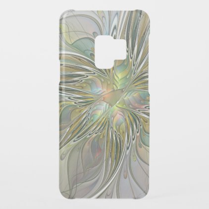 Floral Fantasy Modern Fractal Art Flower With Gold Uncommon Samsung Galaxy S9 Case