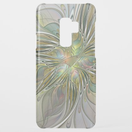 Floral Fantasy Modern Fractal Art Flower With Gold Uncommon Samsung Galaxy S9 Plus Case