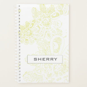Floral Fantasy Monogram Planner