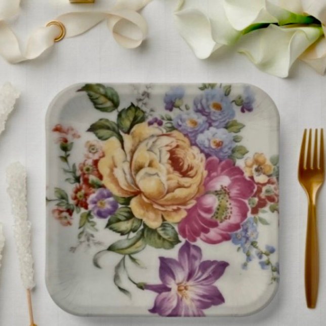Floral Fantasy  Paper Plates (Creator Uploaded)