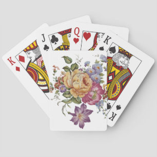 Floral Fantasy Poker Cards