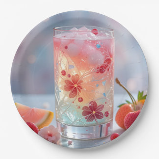 Floral Fantasy Refreshment Paper Plates