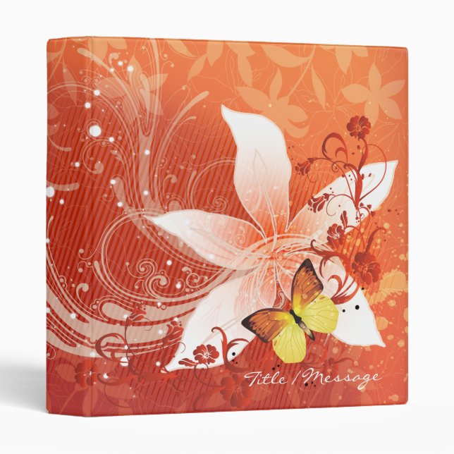 Floral Fashion 11 Binder (Front/Spine)