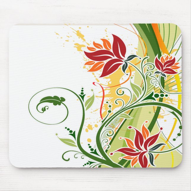Floral Fashion 1 Mousepad (Front)