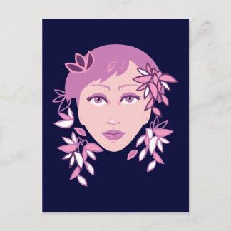 Floral Fashion Postcard
