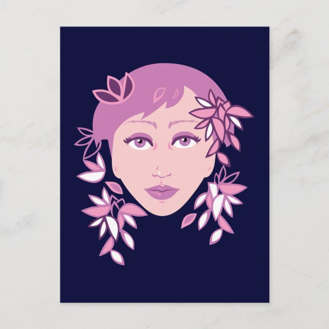 Floral Fashion Postcard (Front)