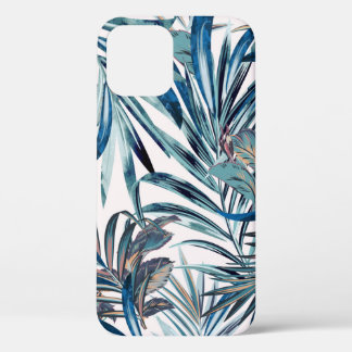 Floral fashion tropical vintage pattern with palm iPhone 12 case