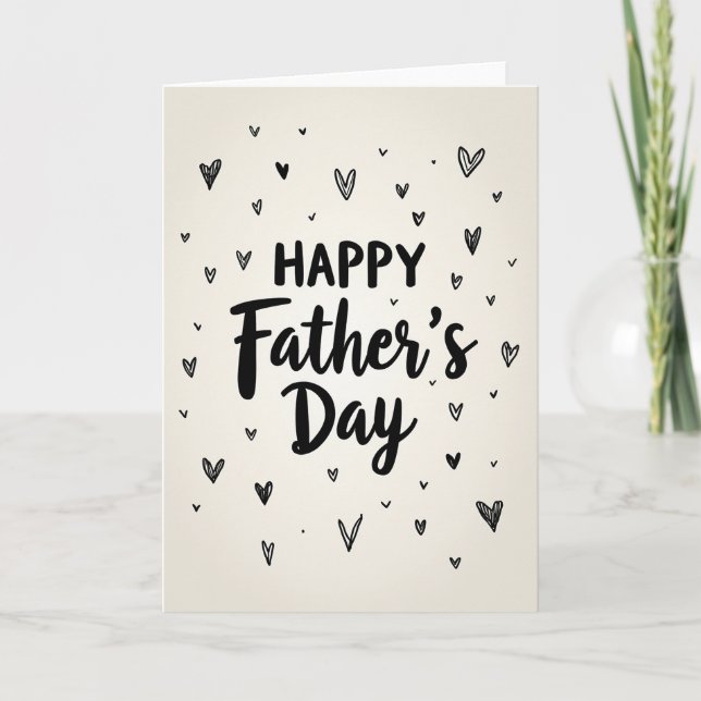 Floral Fathers Day Accent Card (Front)