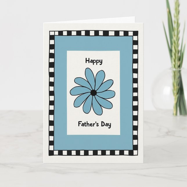 Floral Fathers Day Artful Card (Front)