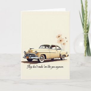 Floral Fathers Day Auto Card