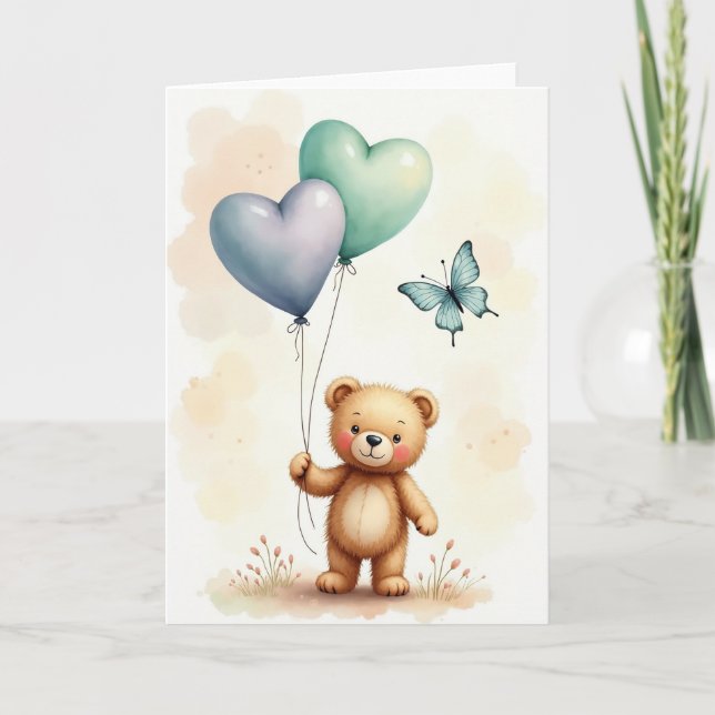 Floral Fathers Day Fawn Card (Front)