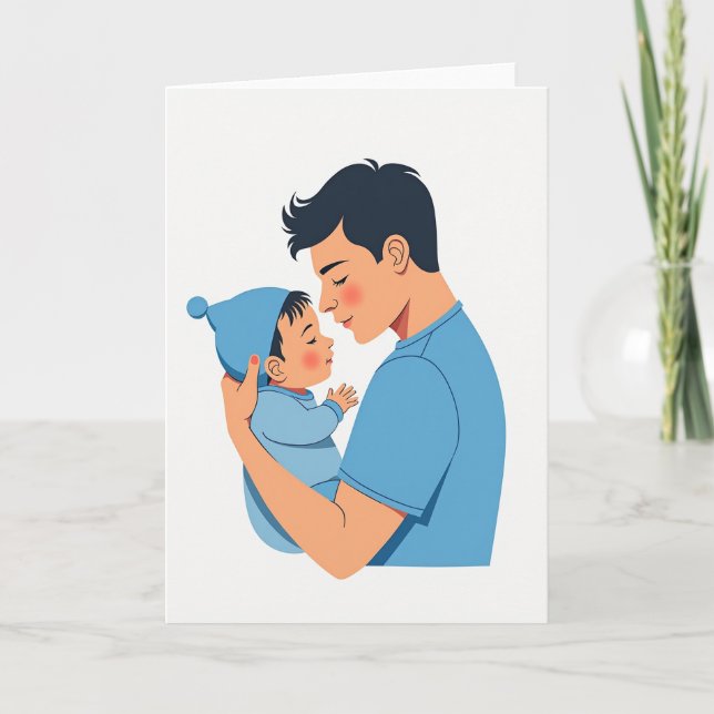 Floral Fathers Day Gentle Card (Front)