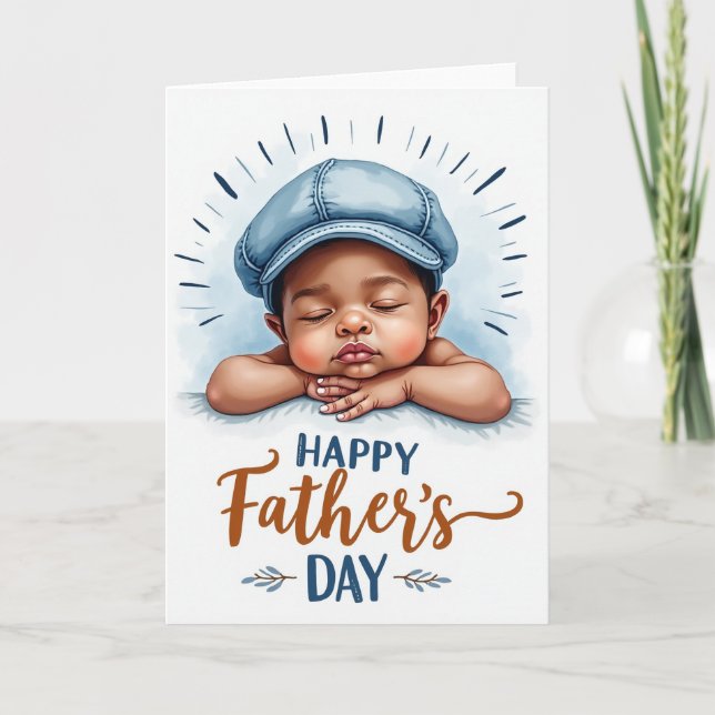 Floral Fathers Day Halo Card (Front)