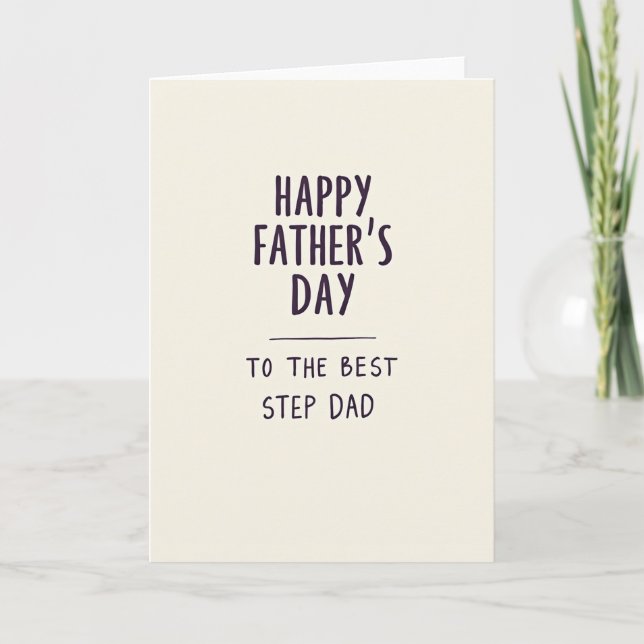 Floral Fathers Day Style Card (Front)