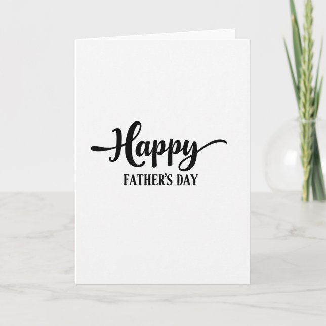 Floral Fathers Day Type Card (Front)