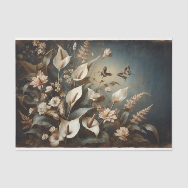 Floral Fauna Decoupage Tissue paper (Front)