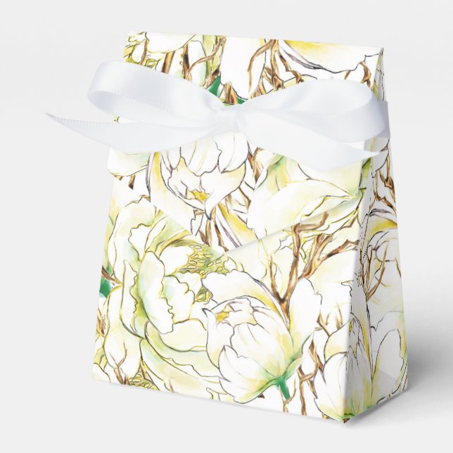 Floral Favor Box (Front Side)