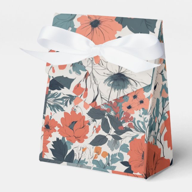 Floral Favor Box (Front Side)