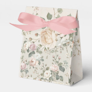 Floral Favor Boxes Bridal Shower Blush Rose Gard