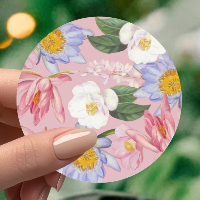 Floral Favor Sticker (Creator Uploaded)