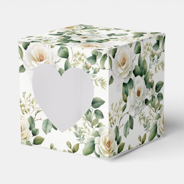 Floral Favor Treat Box (Front Side)