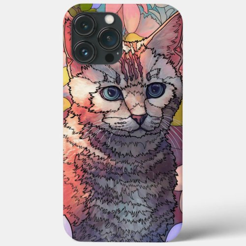 Floral Feline Fantasy iPhone 13 Pro Max Case