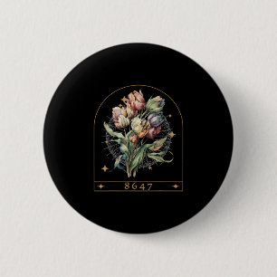 Floral Feminist 8647 Anti-trump Human Rights Funny Button