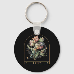 Floral Feminist 8647 Anti-trump Human Rights Funny Keychain