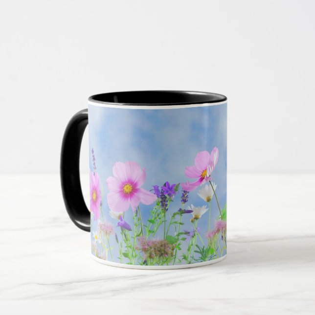 Floral Field Bliss Mug (Front Left)