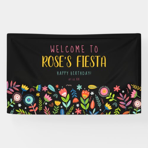 Floral Fiesta Banner