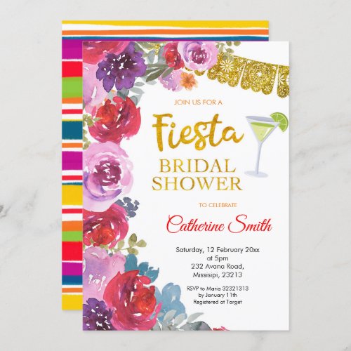 Floral Fiesta Bridal Shower Invitation